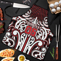 Custom Aotearoa Ngapuhi Apron Maori Tribal Pattern Mix Poutama