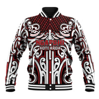 Custom Aotearoa Ngapuhi Baseball Jacket Maori Tribal Pattern Mix Poutama