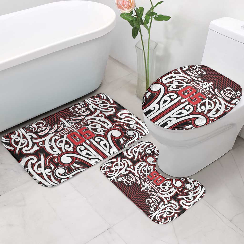 Custom Aotearoa Ngapuhi Bathroom Set Maori Tribal Pattern Mix Poutama
