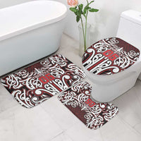Custom Aotearoa Ngapuhi Bathroom Set Maori Tribal Pattern Mix Poutama