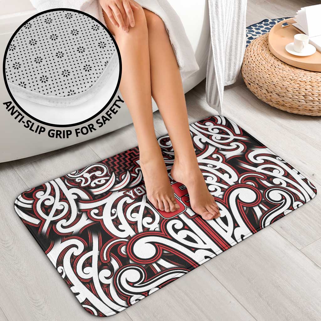 Custom Aotearoa Ngapuhi Bathroom Set Maori Tribal Pattern Mix Poutama