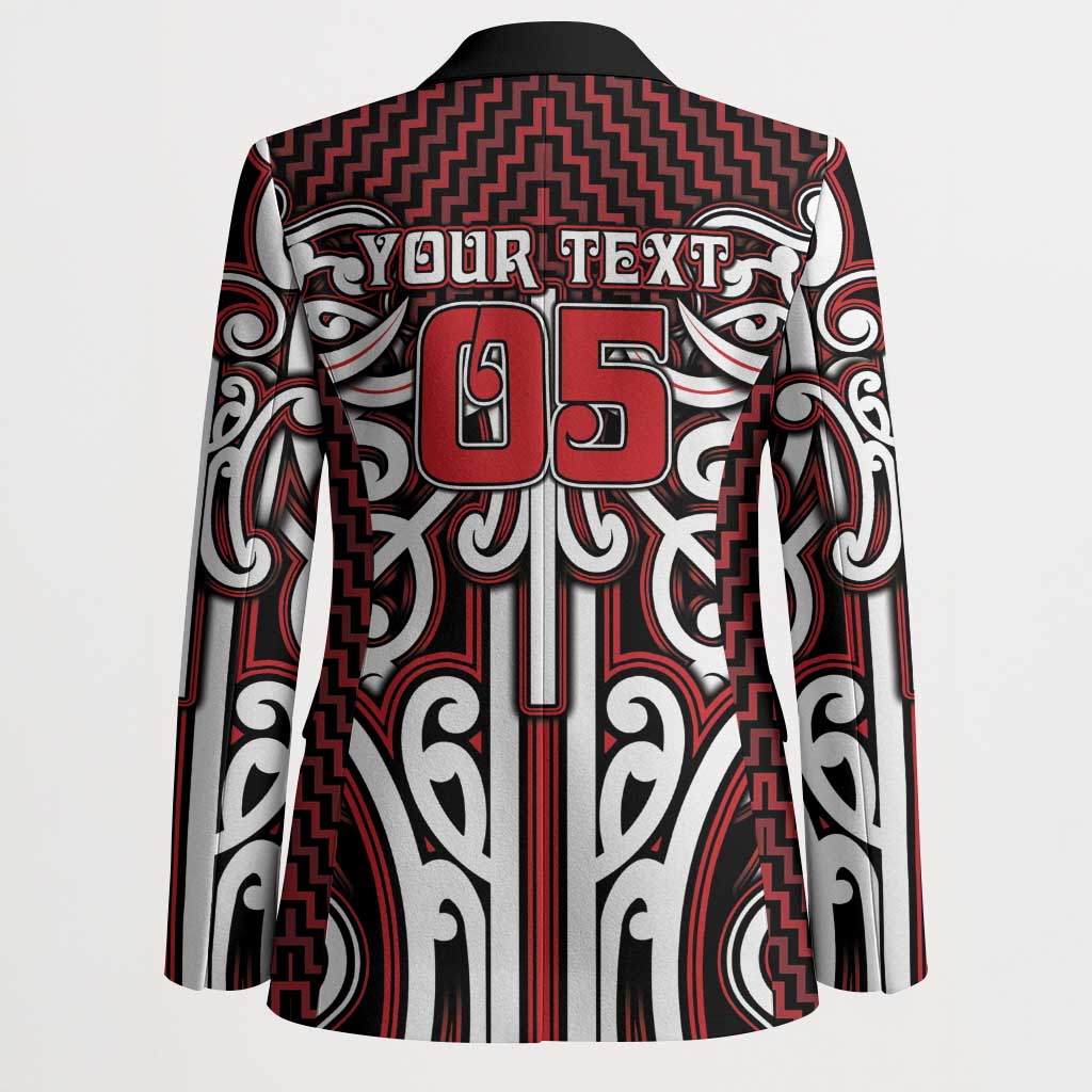 Custom Aotearoa Ngapuhi Blazer Maori Tribal Pattern Mix Poutama LT05 - Polynesian Pride