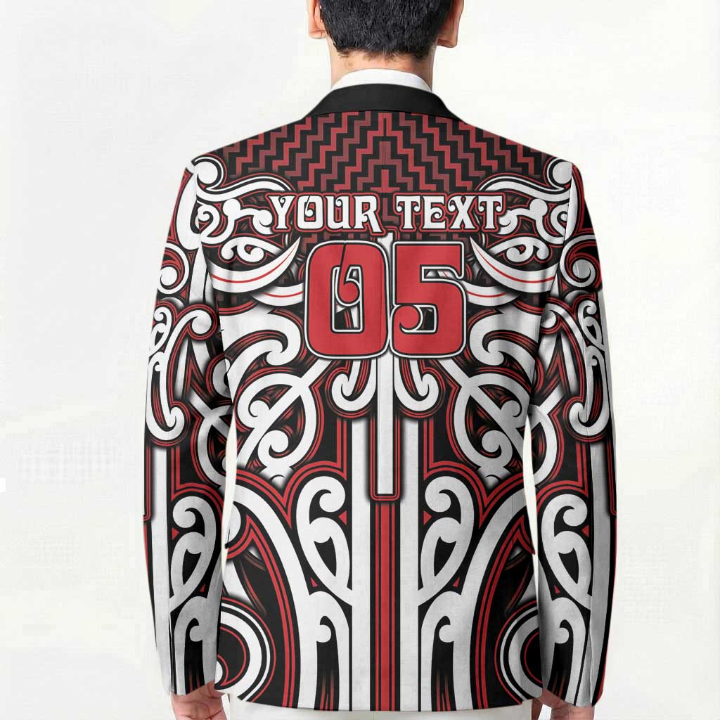 Custom Aotearoa Ngapuhi Blazer Maori Tribal Pattern Mix Poutama LT05 - Polynesian Pride