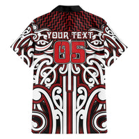 Custom Aotearoa Ngapuhi Family Matching Puletasi and Hawaiian Shirt Maori Tribal Pattern Mix Poutama