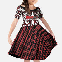 Custom Aotearoa Ngapuhi Family Matching Tank Maxi Dress and Hawaiian Shirt Maori Tribal Pattern Mix Poutama