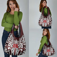 Custom Aotearoa Ngapuhi Grocery Bag Maori Tribal Pattern Mix Poutama