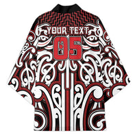 Custom Aotearoa Ngapuhi Kimono Maori Tribal Pattern Mix Poutama