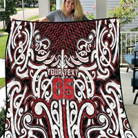 Custom Aotearoa Ngapuhi Quilt Maori Tribal Pattern Mix Poutama