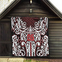 Custom Aotearoa Ngapuhi Quilt Maori Tribal Pattern Mix Poutama