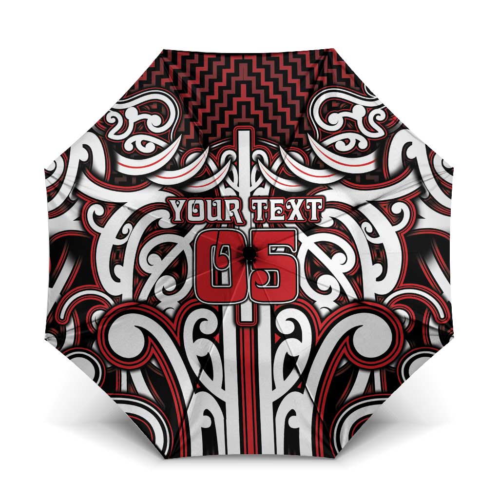 Custom Aotearoa Ngapuhi Umbrella Maori Tribal Pattern Mix Poutama