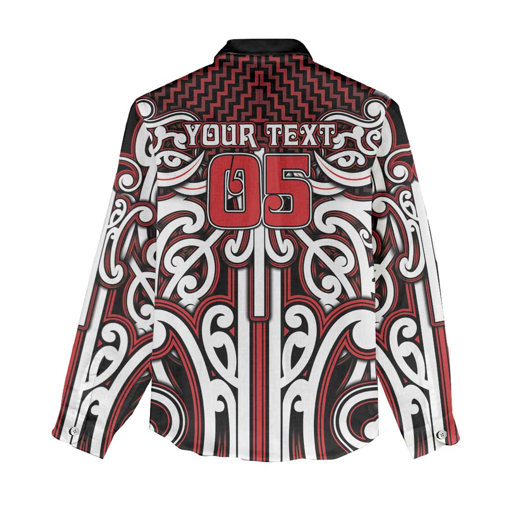 Custom Aotearoa Ngapuhi Women Casual Shirt Maori Tribal Pattern Mix Poutama