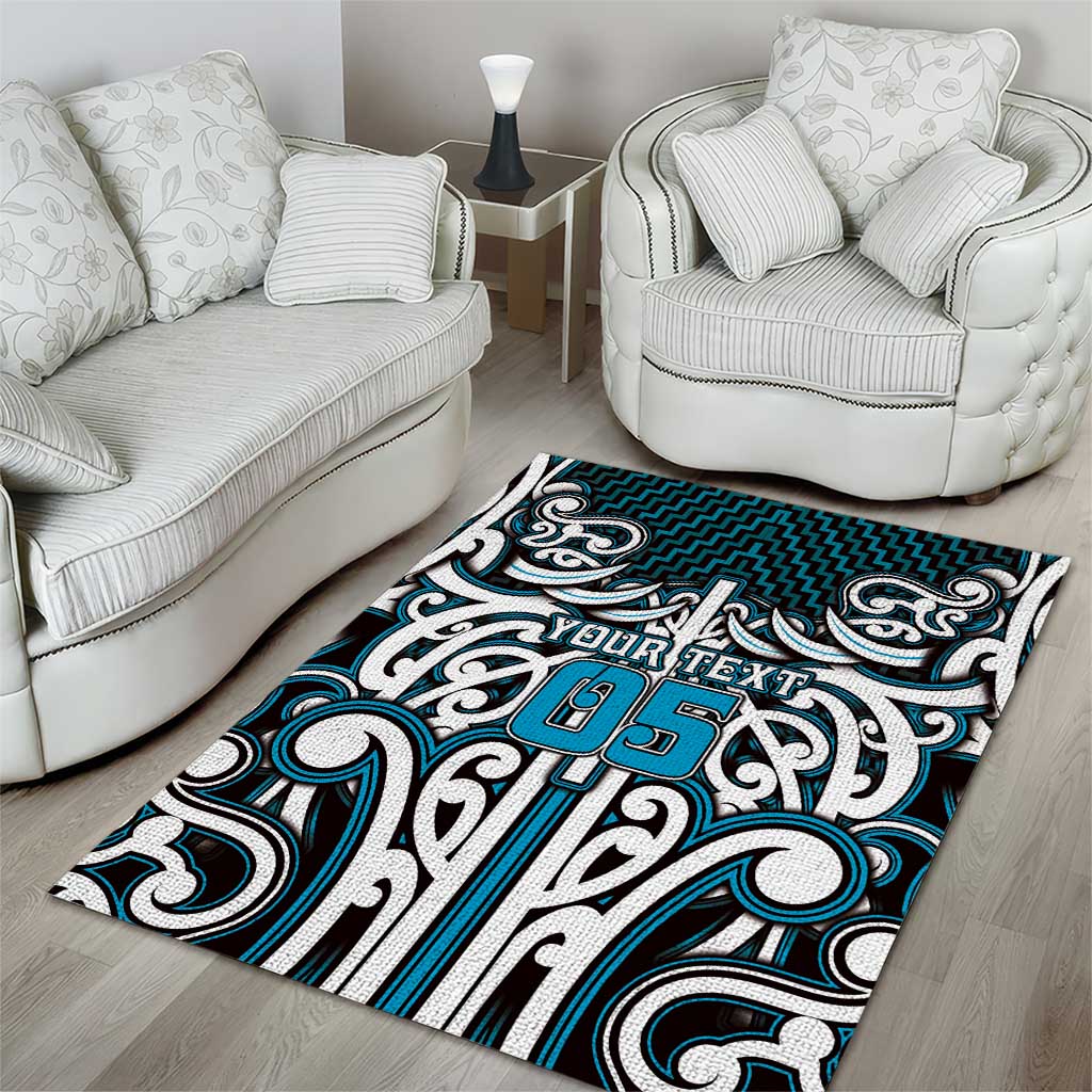 Custom Aotearoa Ngati Porou Area Rug Maori Tribal Pattern Mix Poutama