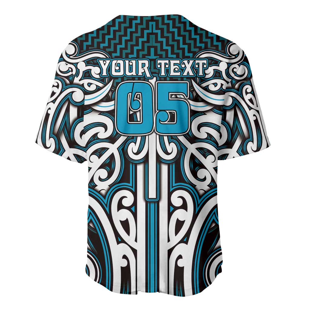 Custom Aotearoa Ngati Porou Baseball Jersey Maori Tribal Pattern Mix Poutama