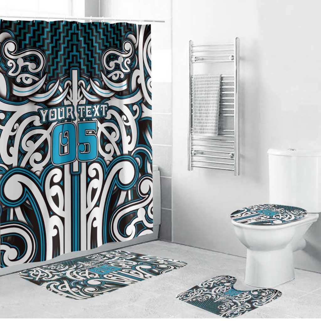 Custom Aotearoa Ngati Porou Bathroom Set Maori Tribal Pattern Mix Poutama