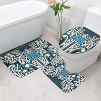 Custom Aotearoa Ngati Porou Bathroom Set Maori Tribal Pattern Mix Poutama