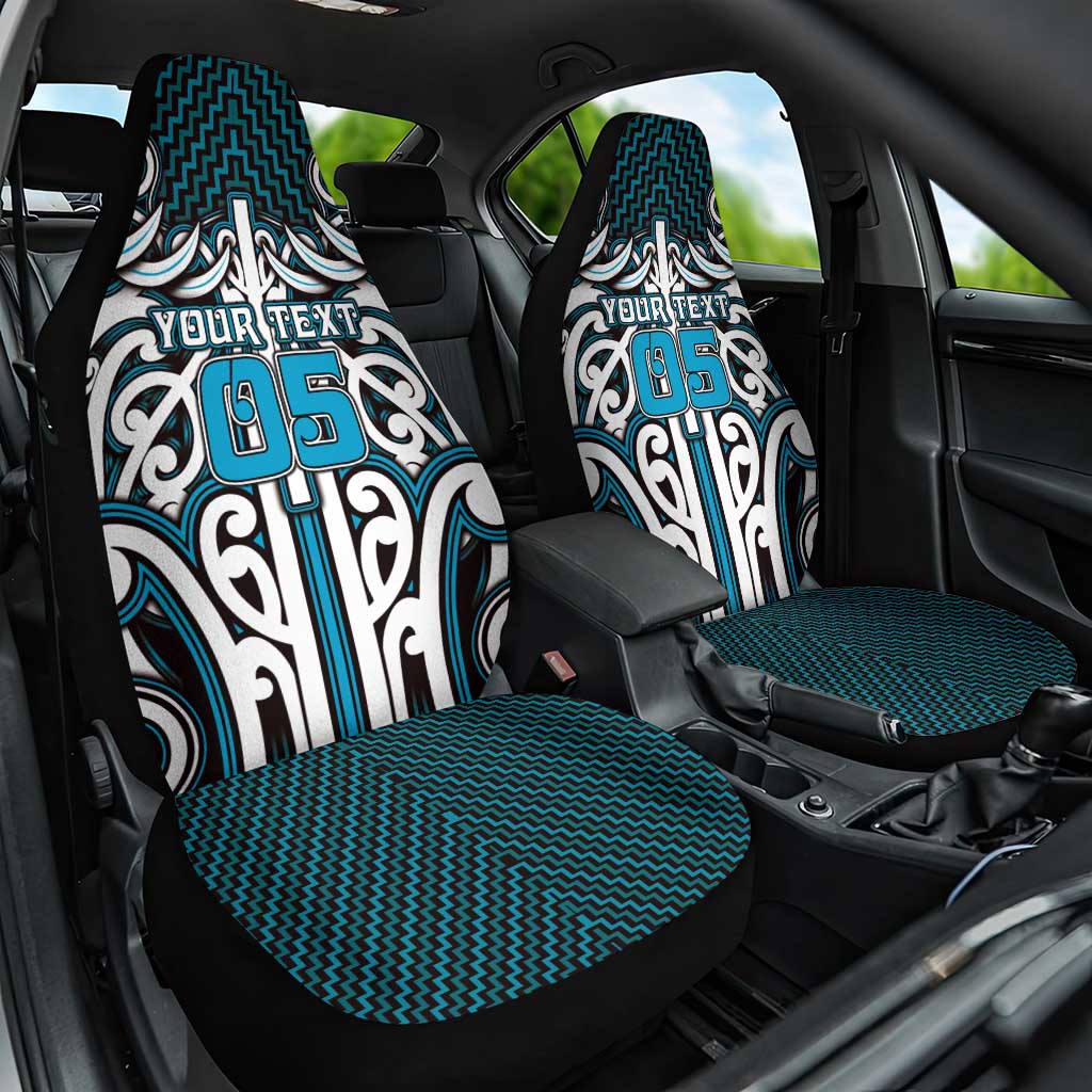 Custom Aotearoa Ngati Porou Car Seat Cover Maori Tribal Pattern Mix Poutama