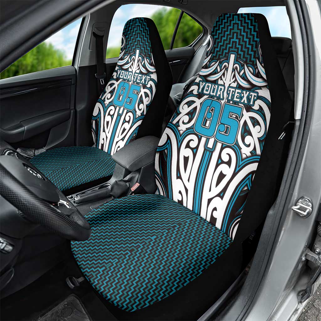Custom Aotearoa Ngati Porou Car Seat Cover Maori Tribal Pattern Mix Poutama