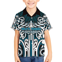Custom Aotearoa Ngati Porou Family Matching Mermaid Dress and Hawaiian Shirt Maori Tribal Pattern Mix Poutama
