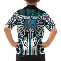 Custom Aotearoa Ngati Porou Family Matching Puletasi and Hawaiian Shirt Maori Tribal Pattern Mix Poutama