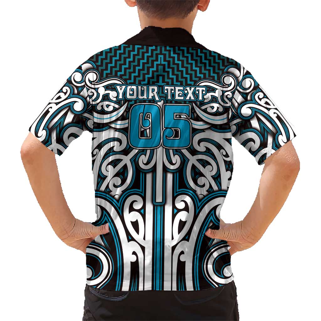 Custom Aotearoa Ngati Porou Family Matching Summer Maxi Dress and Hawaiian Shirt Maori Tribal Pattern Mix Poutama