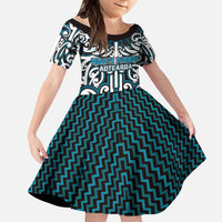 Custom Aotearoa Ngati Porou Family Matching Tank Maxi Dress and Hawaiian Shirt Maori Tribal Pattern Mix Poutama