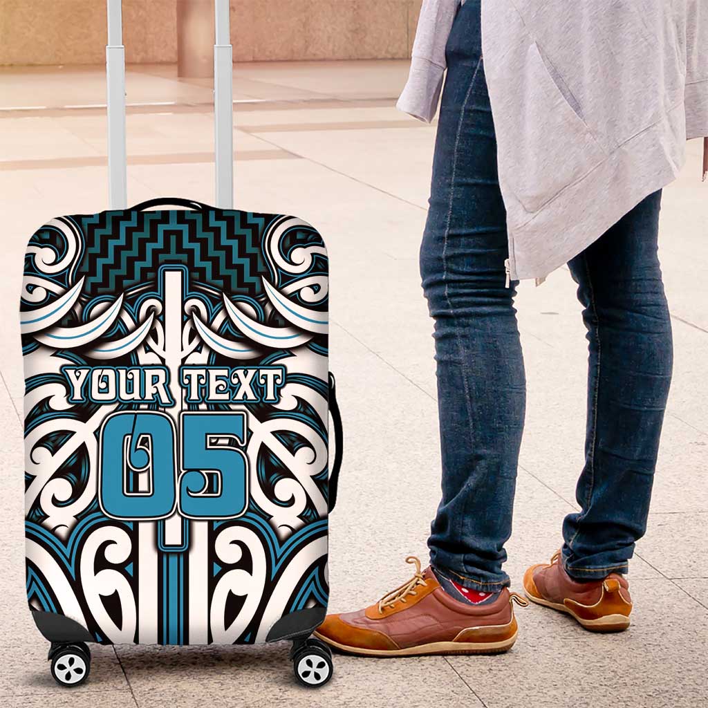 Custom Aotearoa Ngati Porou Luggage Cover Maori Tribal Pattern Mix Poutama