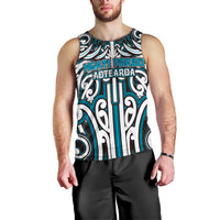 Custom Aotearoa Ngati Porou Men Tank Top Maori Tribal Pattern Mix Poutama