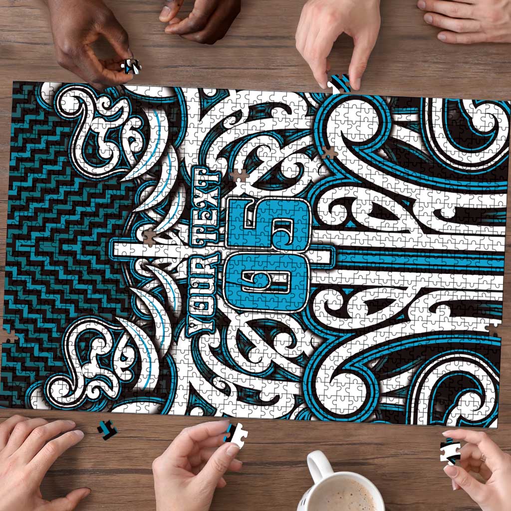 Custom Aotearoa Ngati Porou Puzzle Maori Tribal Pattern Mix Poutama