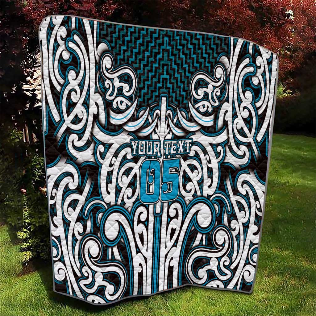 Custom Aotearoa Ngati Porou Quilt Maori Tribal Pattern Mix Poutama