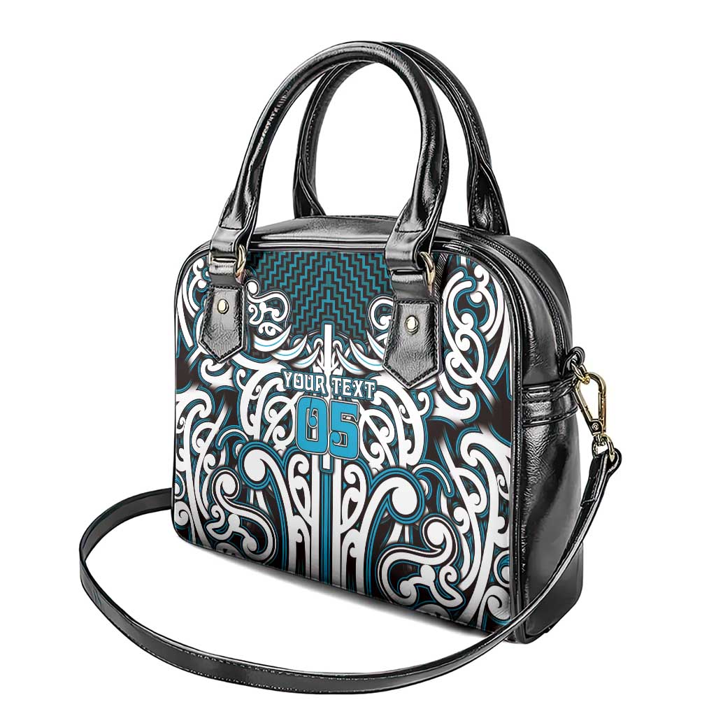 Custom Aotearoa Ngati Porou Shoulder Handbag Maori Tribal Pattern Mix Poutama