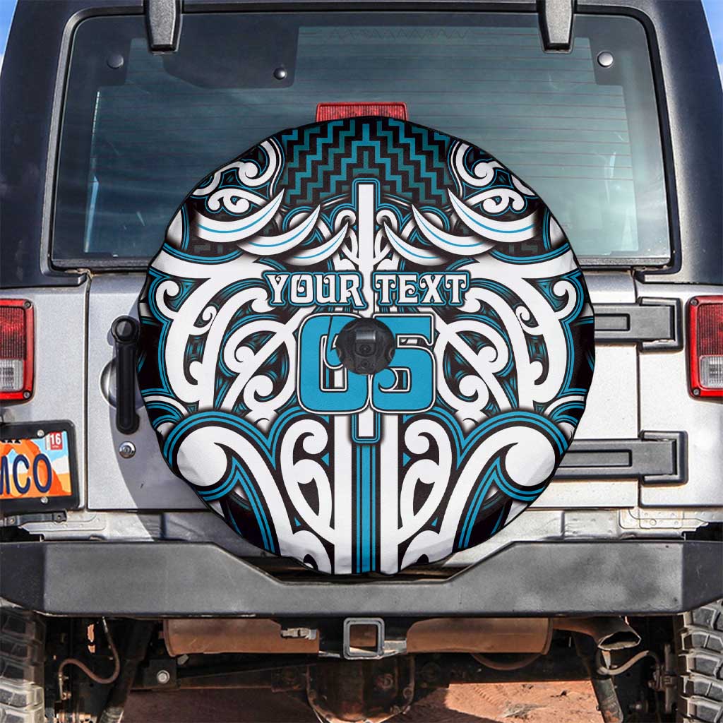 Custom Aotearoa Ngati Porou Spare Tire Cover Maori Tribal Pattern Mix Poutama