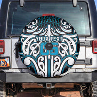 Custom Aotearoa Ngati Porou Spare Tire Cover Maori Tribal Pattern Mix Poutama