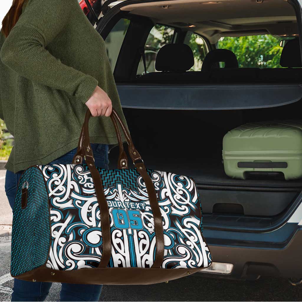 Custom Aotearoa Ngati Porou Travel Bag Maori Tribal Pattern Mix Poutama
