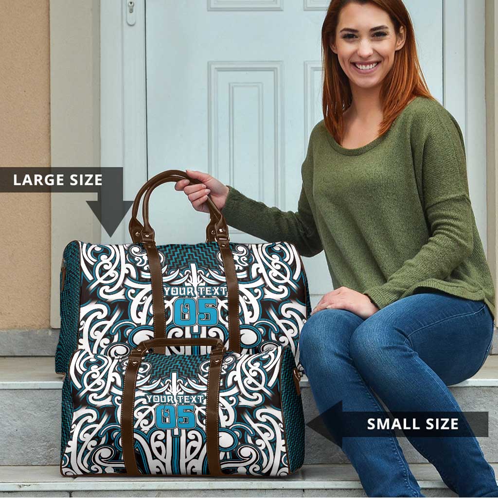 Custom Aotearoa Ngati Porou Travel Bag Maori Tribal Pattern Mix Poutama