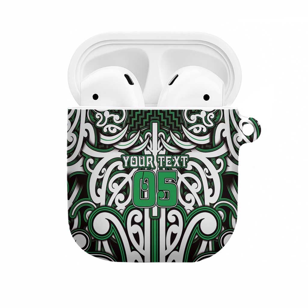 Custom Aotearoa Ngai Tahu AirPods Case Maori Tribal Pattern Mix Poutama