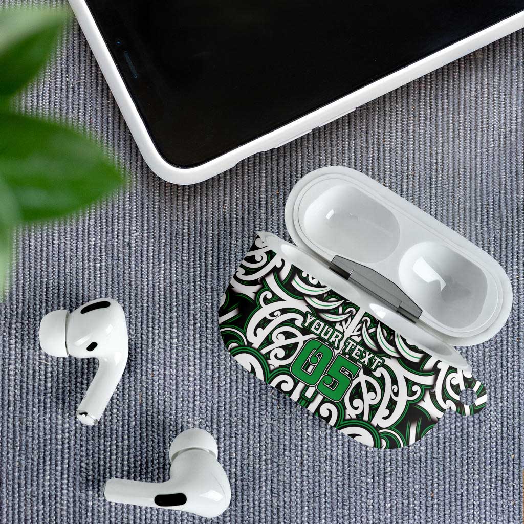 Custom Aotearoa Ngai Tahu AirPods Case Maori Tribal Pattern Mix Poutama