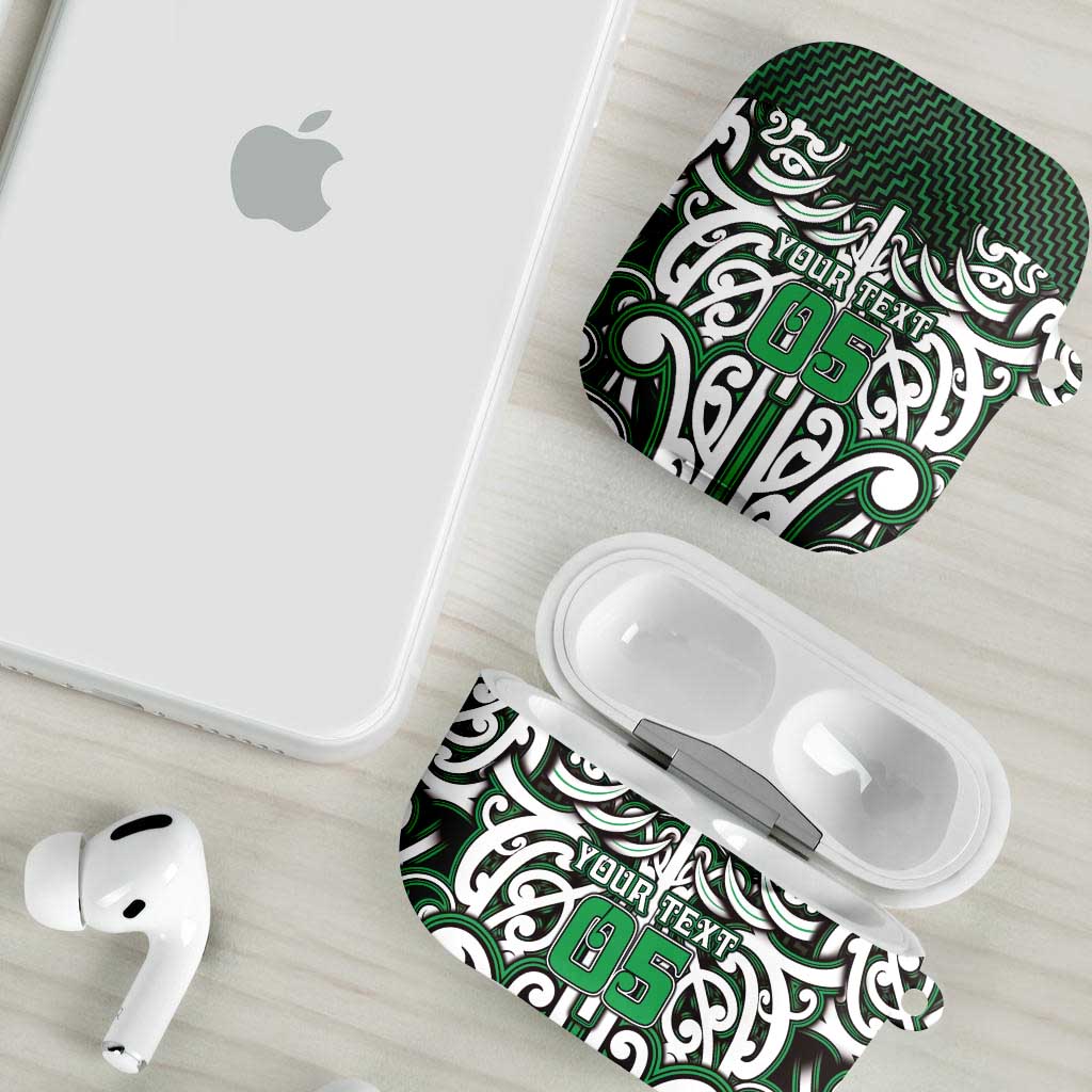 Custom Aotearoa Ngai Tahu AirPods Case Maori Tribal Pattern Mix Poutama
