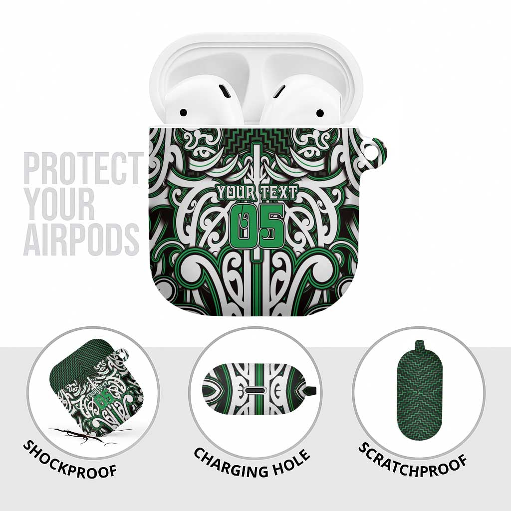 Custom Aotearoa Ngai Tahu AirPods Case Maori Tribal Pattern Mix Poutama