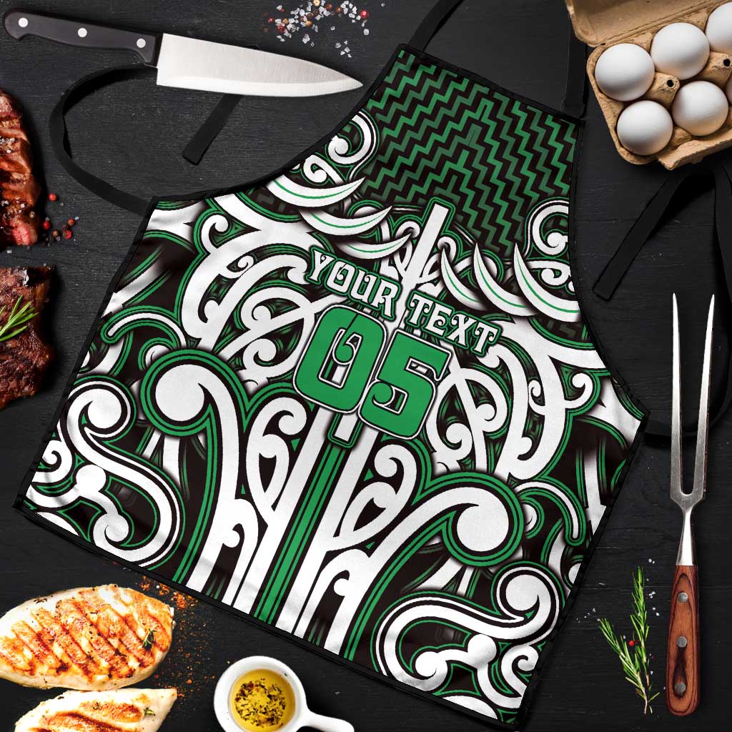 Custom Aotearoa Ngai Tahu Apron Maori Tribal Pattern Mix Poutama
