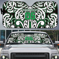 Custom Aotearoa Ngai Tahu Auto Sun Shade Maori Tribal Pattern Mix Poutama