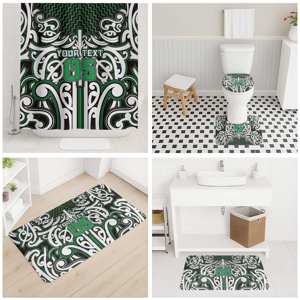 Custom Aotearoa Ngai Tahu Bathroom Set Maori Tribal Pattern Mix Poutama