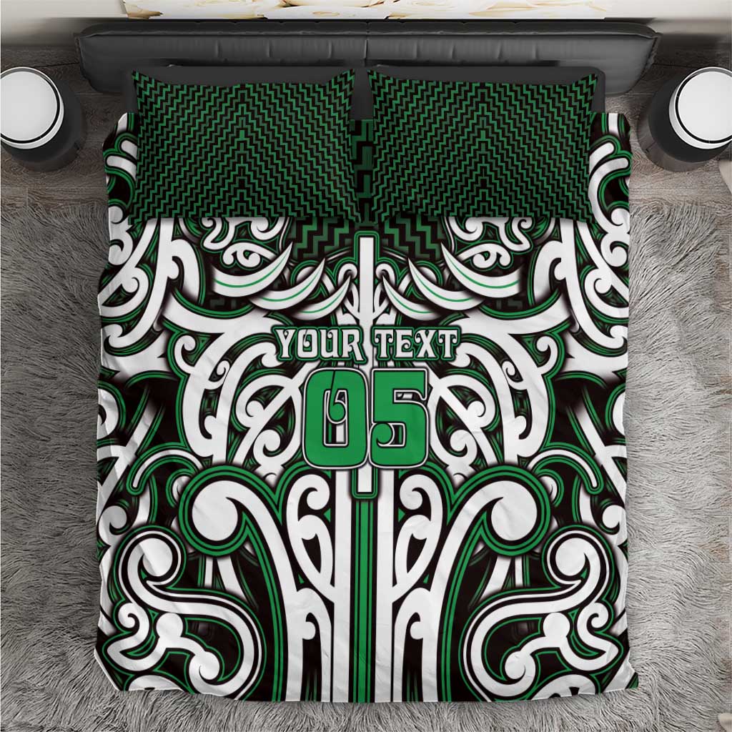 Custom Aotearoa Ngai Tahu Bedding Set Maori Tribal Pattern Mix Poutama