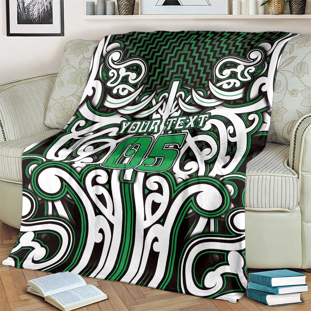 Custom Aotearoa Ngai Tahu Blanket Maori Tribal Pattern Mix Poutama