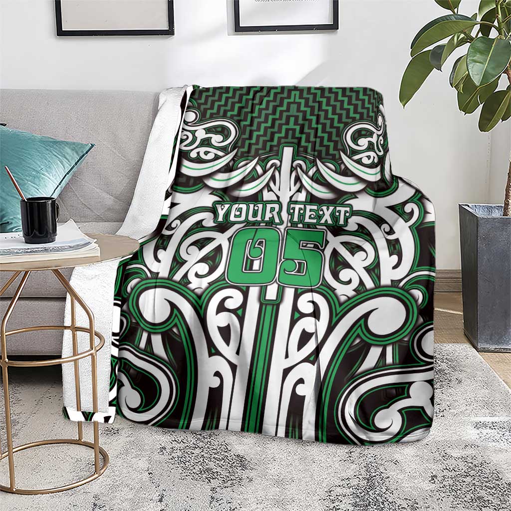 Custom Aotearoa Ngai Tahu Blanket Maori Tribal Pattern Mix Poutama