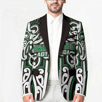 Custom Aotearoa Ngai Tahu Blazer Maori Tribal Pattern Mix Poutama