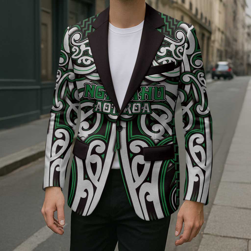 Custom Aotearoa Ngai Tahu Blazer Maori Tribal Pattern Mix Poutama