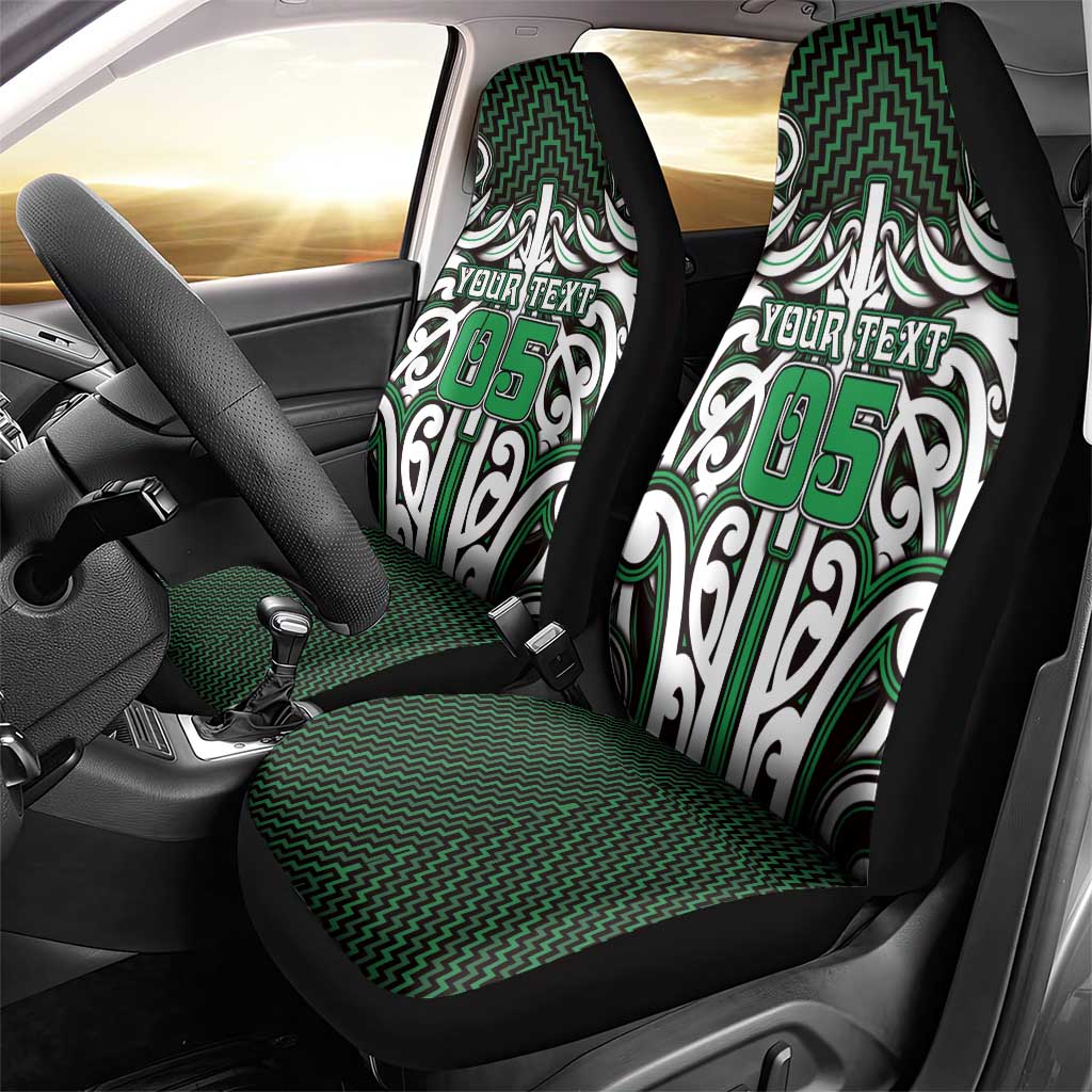 Custom Aotearoa Ngai Tahu Car Seat Cover Maori Tribal Pattern Mix Poutama