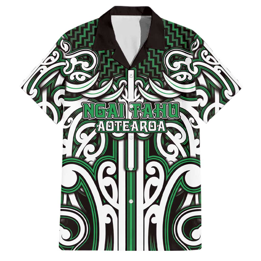 Custom Aotearoa Ngai Tahu Family Matching Off Shoulder Maxi Dress and Hawaiian Shirt Maori Tribal Pattern Mix Poutama