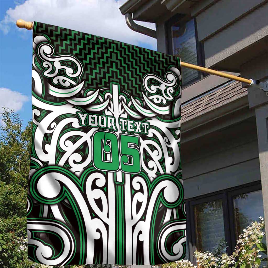 Custom Aotearoa Ngai Tahu Garden Flag Maori Tribal Pattern Mix Poutama