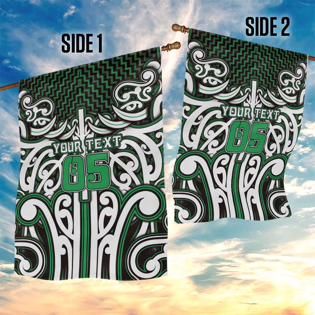 Custom Aotearoa Ngai Tahu Garden Flag Maori Tribal Pattern Mix Poutama